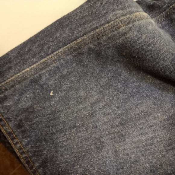 Vintage Union Made Carhartt Double Knee Jeans Sz 46 w/ Suspender Buttons - Picture 4 of 12